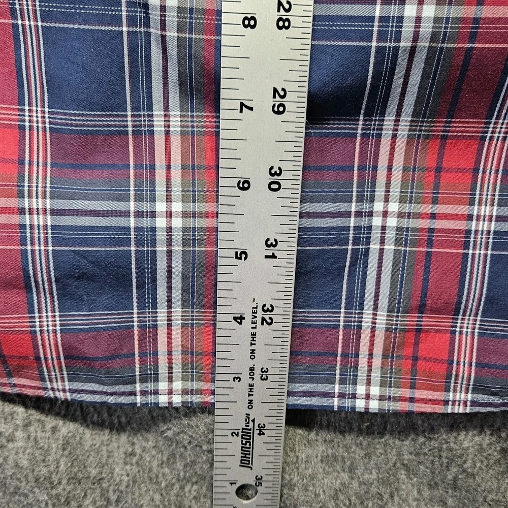 Vineyard Vines Men's XXL Slim Fit Tucker Shirt Stretch Blue Red Check Button - Picture 10 of 10